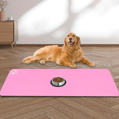 Large Pet Feeding Mat, Absorbent Quick Dry Dog Mat for Food and Water Bowl, Non Skid Cat Bowl Mat