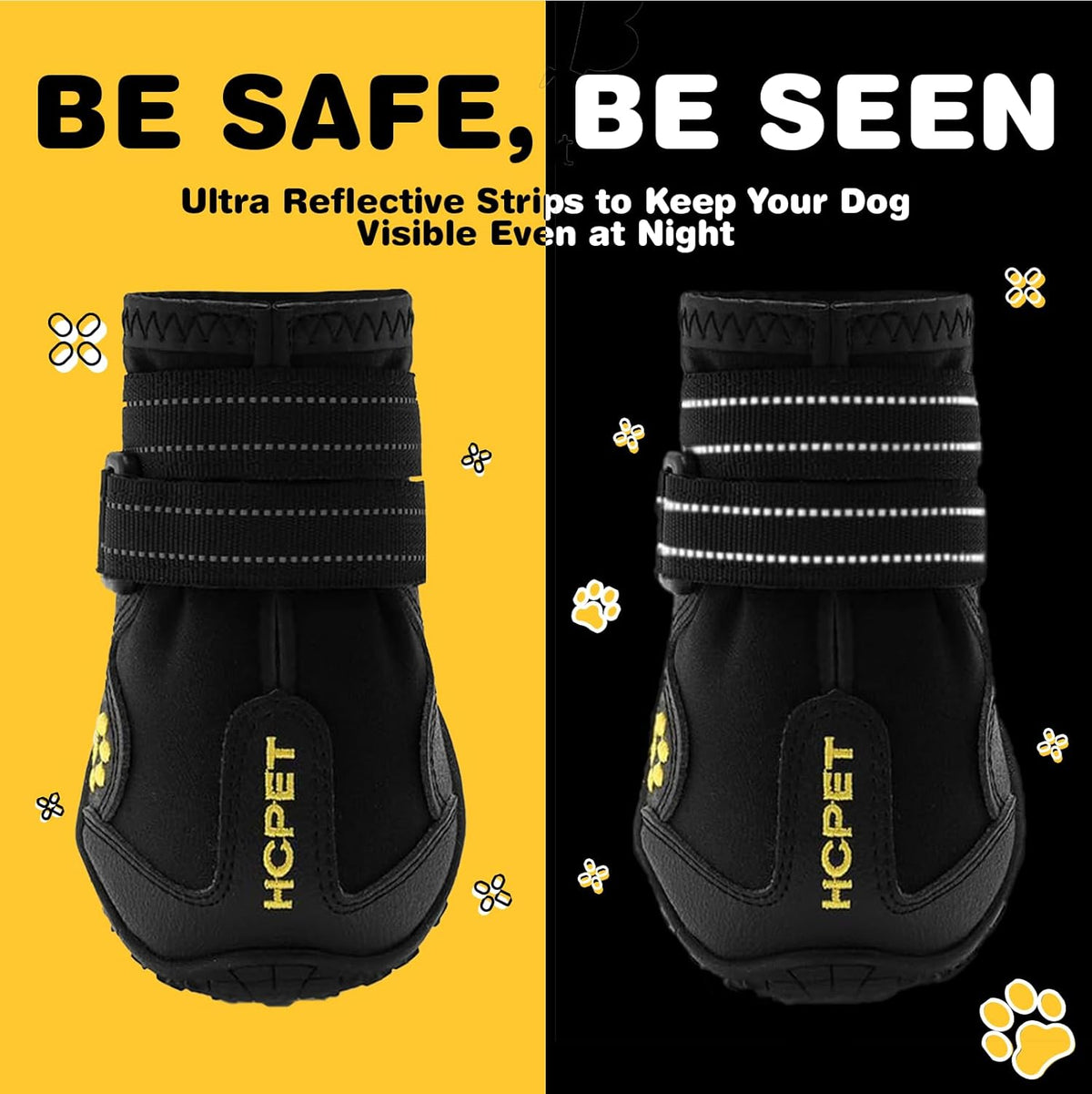 Hcpet Dog Shoes, Dog Boots for Small Dogs, Waterproof Medium Dog Booties Paw Protector for Summer