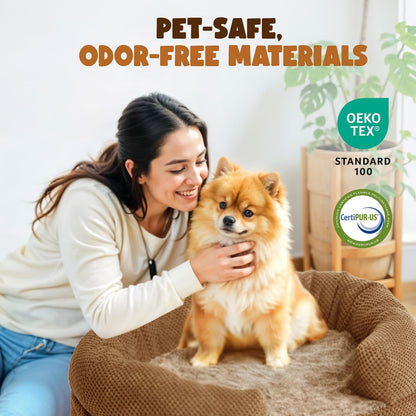 Orthopedic Dog Bed for Extra Large Dogs – XL Size 48"x36" Washable Bolster Couch, Extra-Thick 3.6"