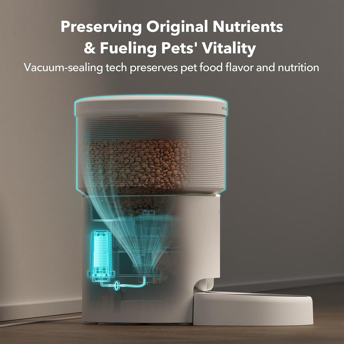 PETLIBRO Automatic Dog Feeder, 5G Wi-Fi 8L Large Dog Food Dispenser with Vacuum-Sealed Cat Feeder