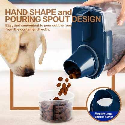 Upgraded Dog Food Storage Container Small, Cat Food Container Airtight, Pet Food Container