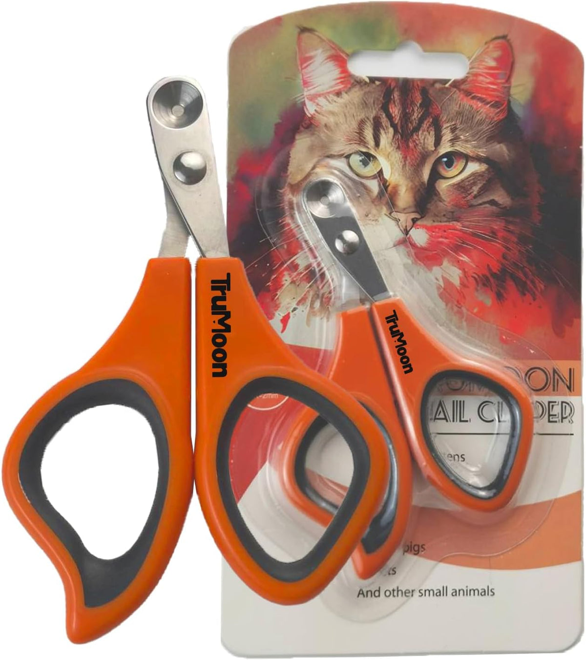Trumoon Easy Cat Claw Trimmers with Circular Guard- Avoid Over Cutting Meow Nail Clippers for Cats