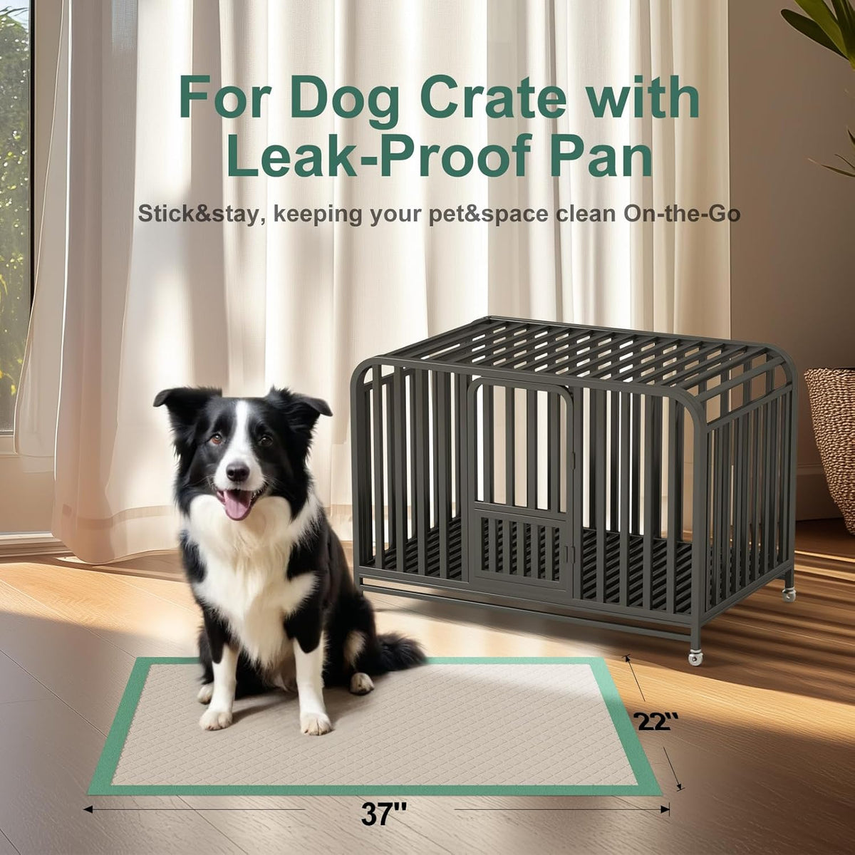 Gardner Pet Dog Pee Pads Extra Large 22"x37", 30 Count, Puppy Pee Pads with Adhesive Sticky Tape