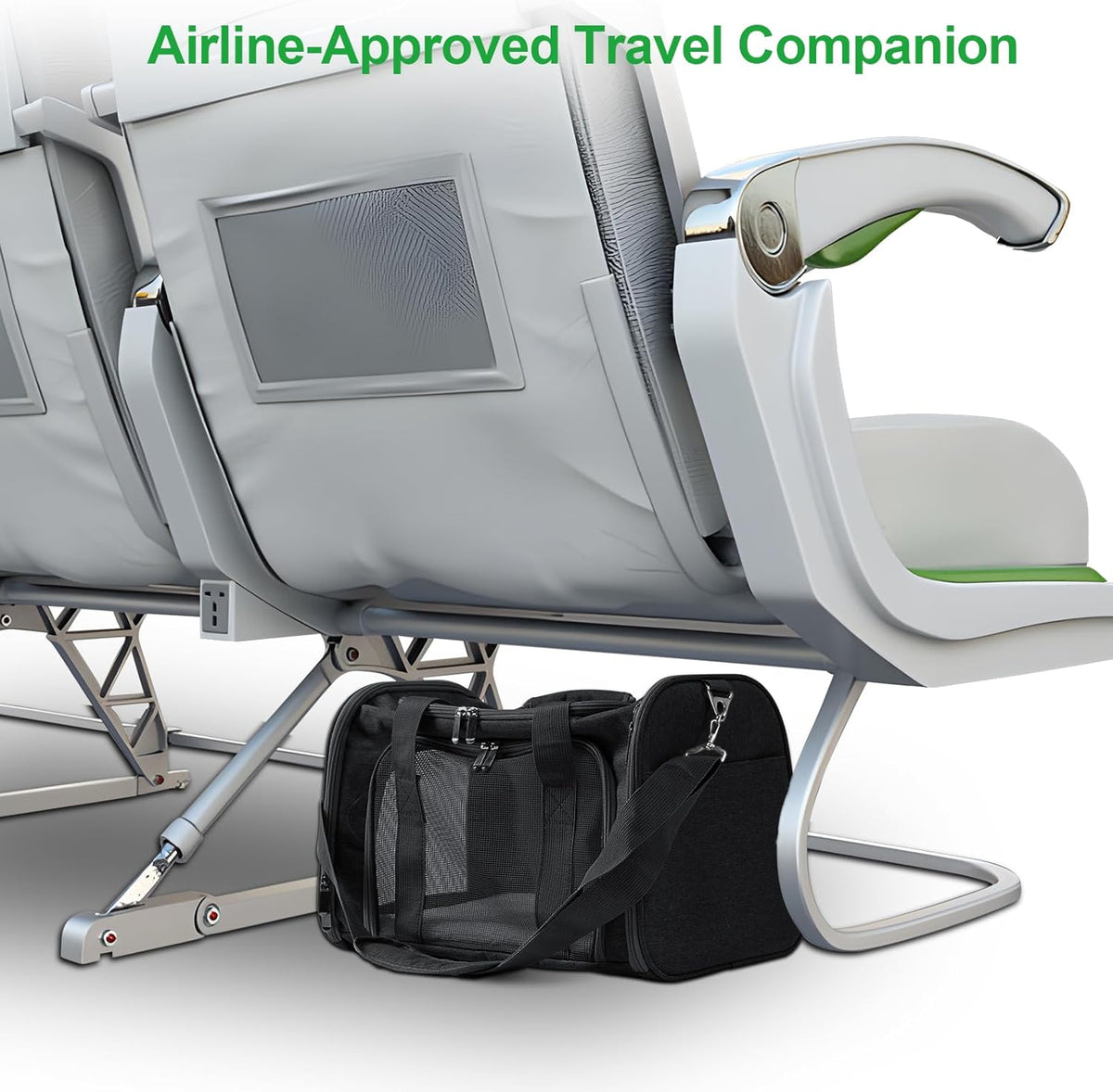 Roaringkitty Travel in Style: Portable Pet Carrier for Small Pets up to 15 Lbs- Airline Approved