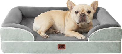 EHEYCIGA Orthopedic Dog Bed for Small Dogs, Waterproof Memory Foam Small Dog Beds with Sides