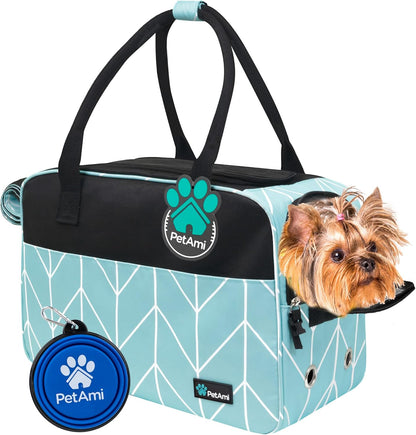 PetAmi Dog Purse Carrier for Small Dogs, Airline Approved Soft Sided Pet Carrier with Pockets