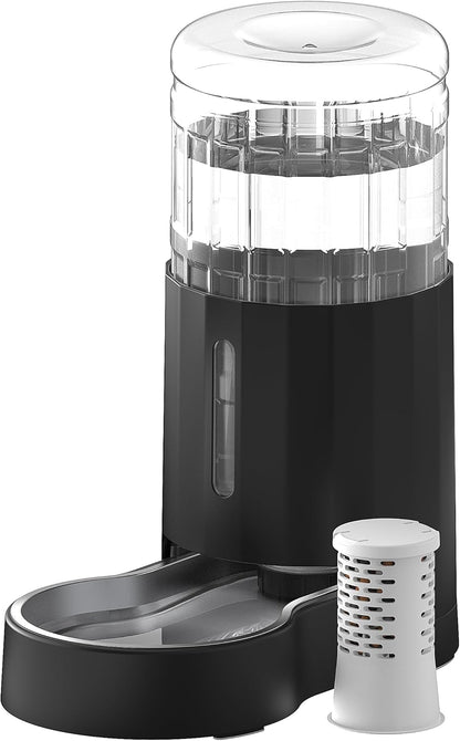 CZPET Automatic 7L FilterDog and Cat Water Dispenser with Stainless Steel Bowl Gravity