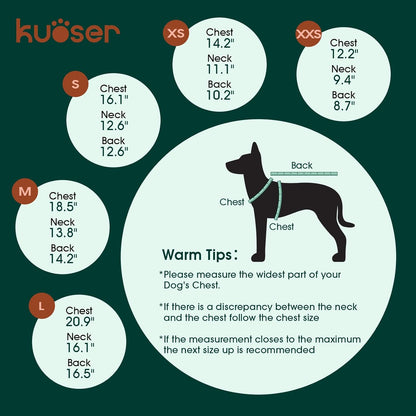 Kuoser Dog Fleece Vest,Warm Plaid Dog Sweater with Leash Hole,Soft Turtleneck Winter Pet Jacket