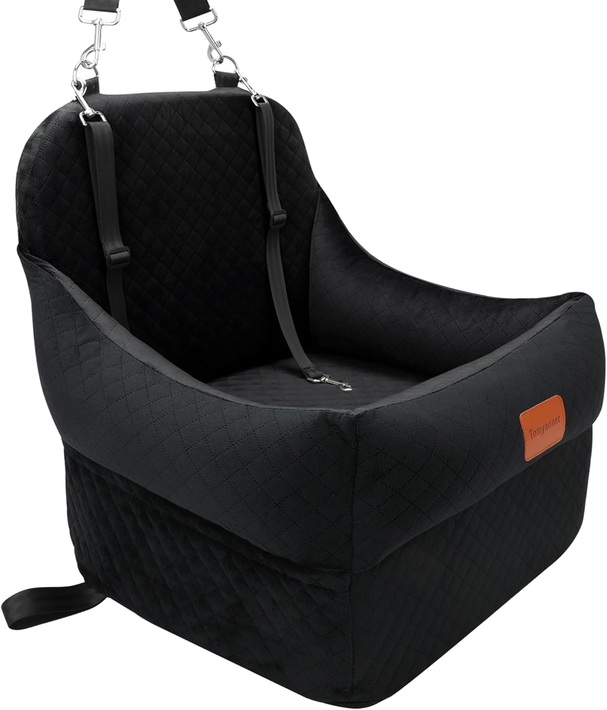 Dog Car Seat-Dog Booster Car Seat with 7''Interior Height,Pet Travel Car Seat with 2 Safety