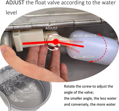 Automatic Water Dispenser for Dog Water Bowl Dispenser Large Size Stainless-Steel Waterer Feeder