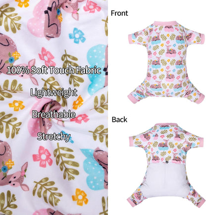 CuteBone Small Dogs Outfit Soft Puppy Onesies Pjs Dog Pajamas Pet Coat Cat Apparel Comfy Doggie