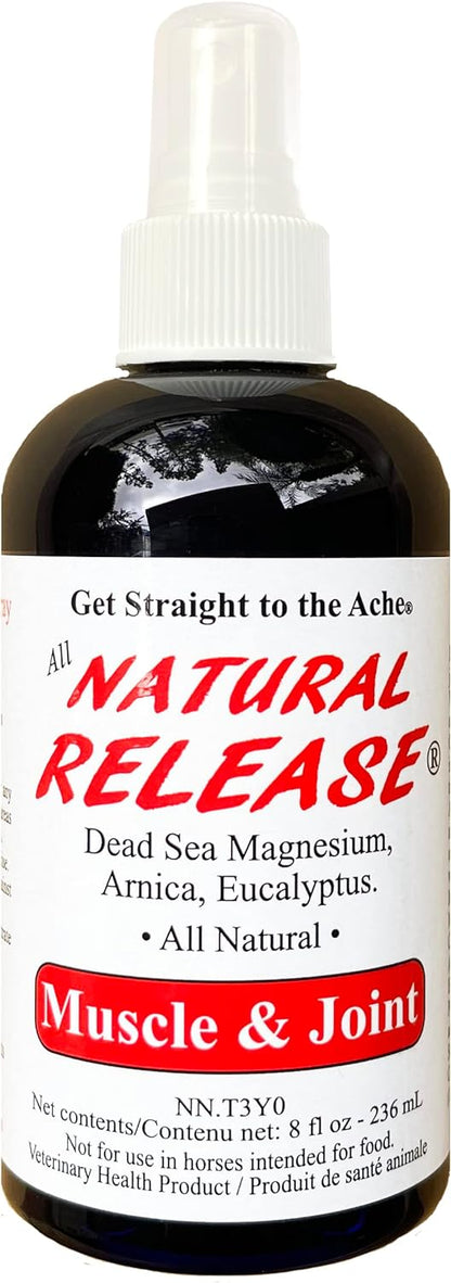 Natural Release Muscle Spray Treatment - Horse Liniment for Sore Muscles, Joint Pain, Tendon &