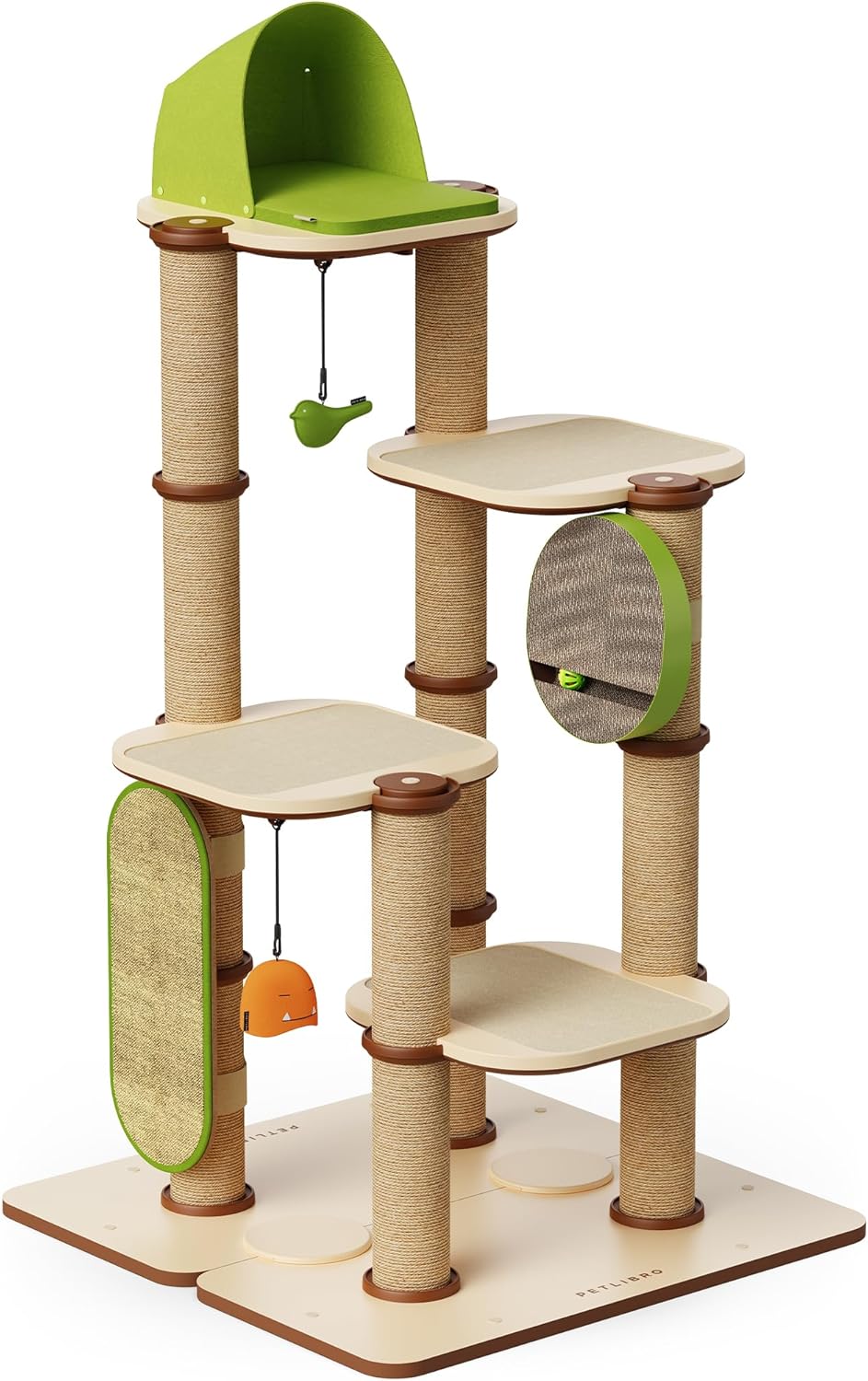 PETLIBRO Infinity Cat Tree Tower for Indoor Cats, Modular Design with Cat Bed, Toy, Felt Pads