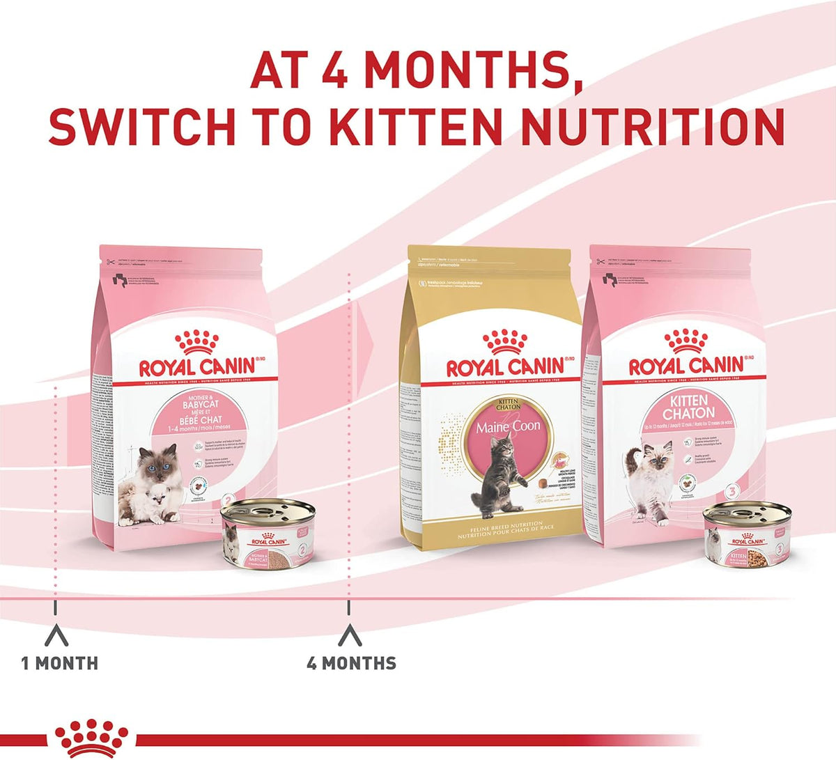 Royal Canin Feline Health Nutrition Mother & Babycat Ultra Soft Mousse in Sauce Canned Cat Food, 3