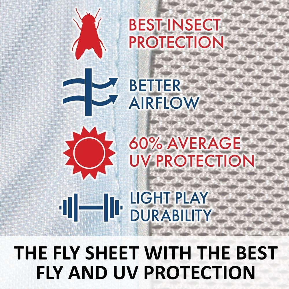 Schneiders Adjusta-Fit Mosquito Mesh Hybrid II Horse Fly Sheets | Ultimate Insect & UV Protection