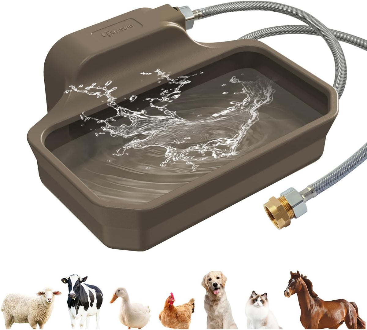 135OZ Automatic Water Dispenser for Dogs Patented Automatic Dog Water Bowl Fit 3/4'' GHT Male