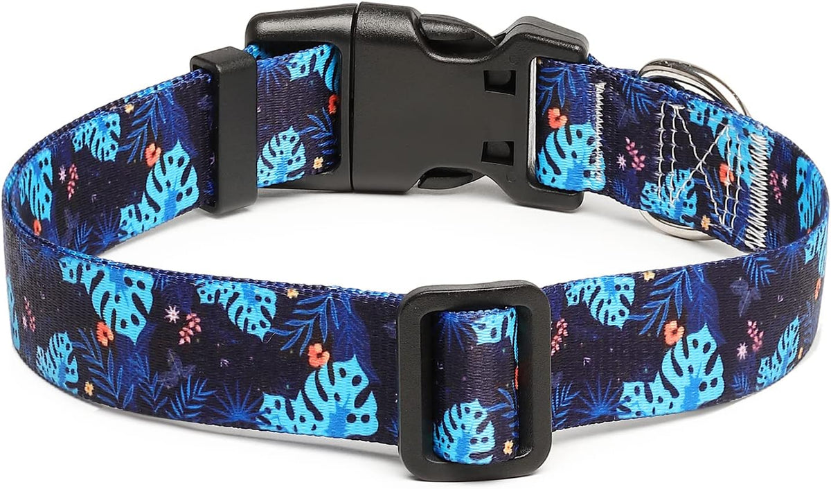 Mercano Adjustable Dog Collar - Special Design Patterns, Soft Nylon Comfortable Durable Pet Collar