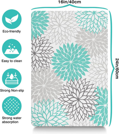 Pet Feeding Mat for Floors Waterproof Dog Mat for Food and Water Absorbent Quick Dry Non Slip mat
