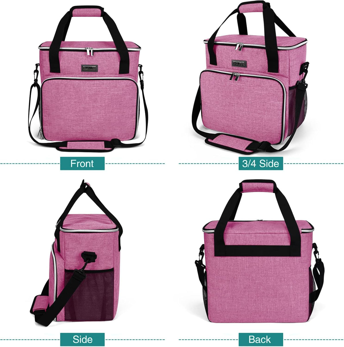 BAGLHER Dog Travel Bag, Pet Travel Bag (ALL Pet Travel Supplies), With 2 Pet Food Containers and 2