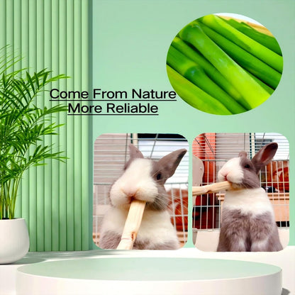 700g/1.5lb Sweet Bamboo Sticks for Rabbits Bunny Chew Toys,Chinchilla Molar Treats Chew Sticks for