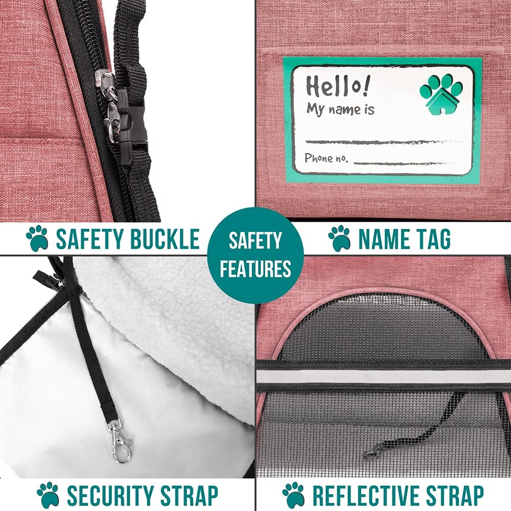 PetAmi Airline Approved Pet Carrier for Cat, Soft Sided Dog Carrier for Small Dog, Cat Travel