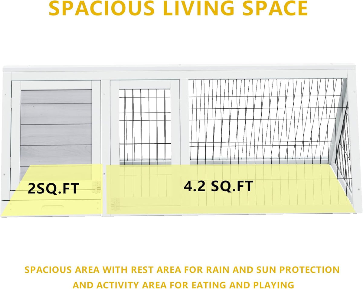 Chicken Coop Indoor Outdoor,Wooden Brooder Box,A-Frame Poultry Quail Cages Duck House with