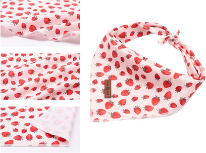 Lionet Paws Dog Bandana,Fabric Pink Dogs Kerchief for Medium Large Dogs,Dog Cotton Triangle Bibs