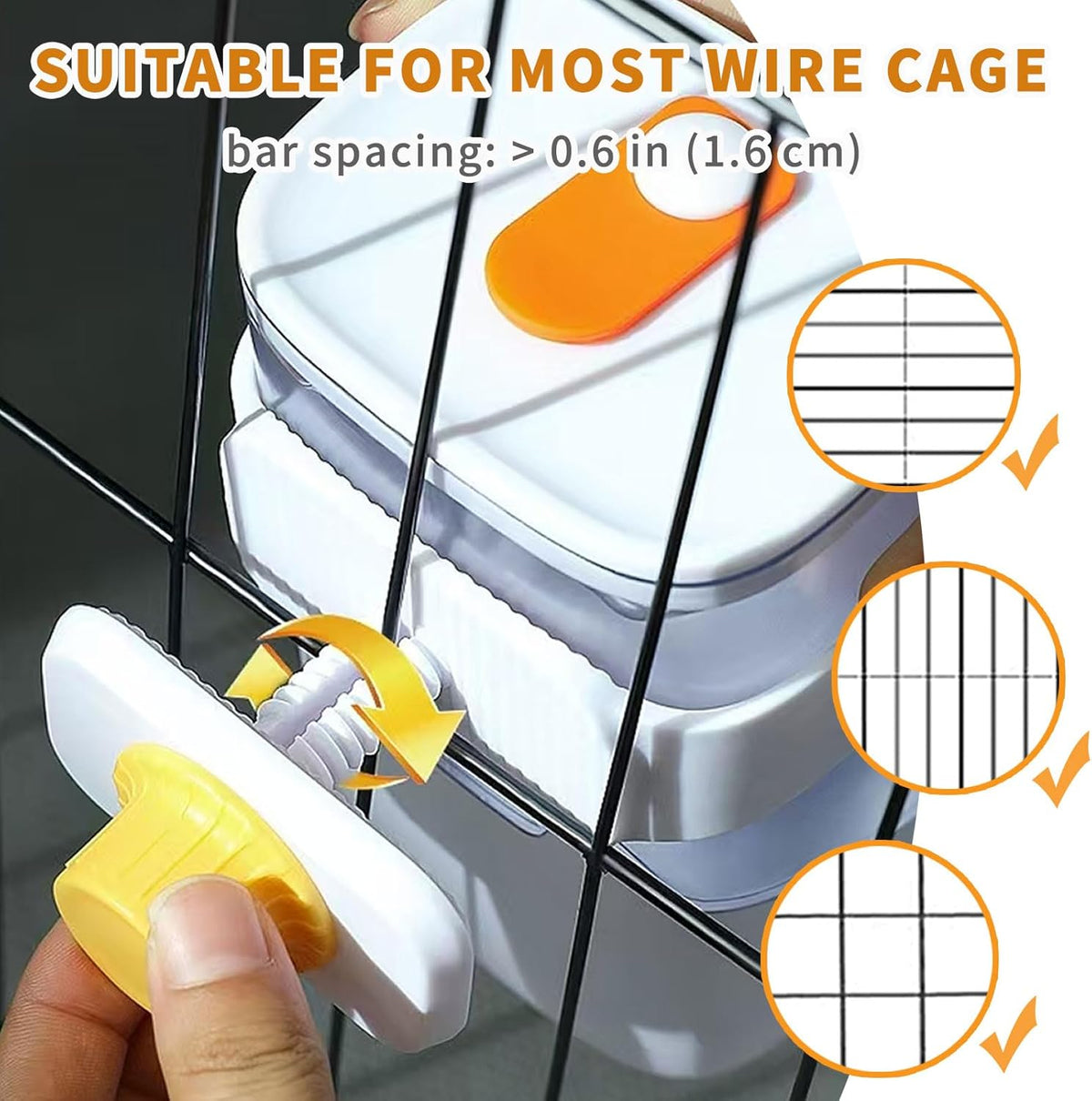 Oncpcare 24oz Rabbit Water Dispenser No Drip for Cage, Hanging Automatic Guinea Pig Water Bottle