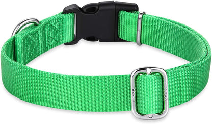 Hyhug Pets Classic Regular Heavy Duty Nylon Dog Collar with Easy Attach and Removal Buckle.