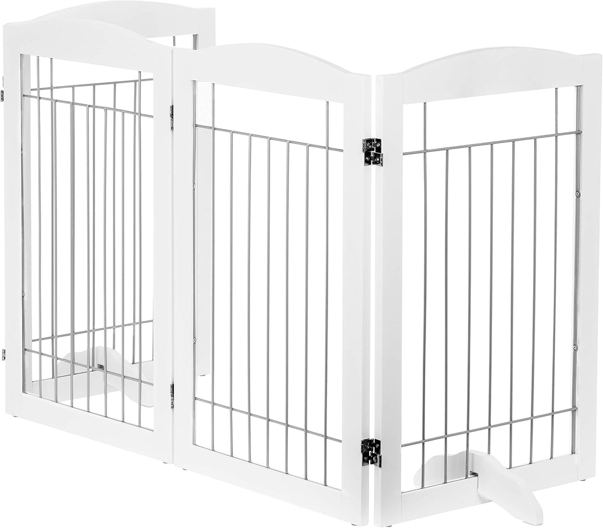Spirich Free Standing Foldable Wire Pet Gate for Dogs, 80 Inches Extra Wide, 30 Inches Tall 4