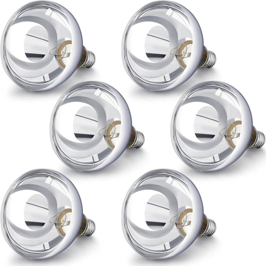 VIHOSE 6 Pack 250 Watt Heat Lamp 120v R40 Heat Lamp Bulbs Glass Incandescent Light Bulbs