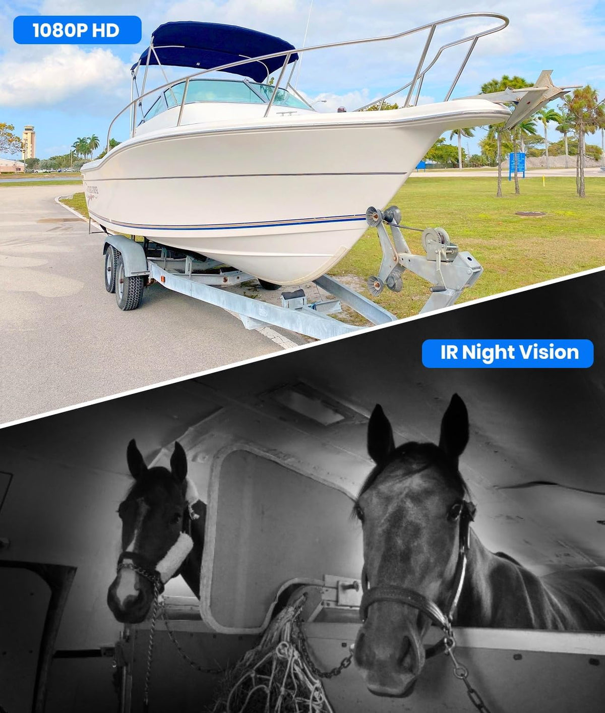 AUTO VOX Wireless Backup Camera Magnetic: 5" Portable No Wiring 1 Min Install Trailer Hitch Camera