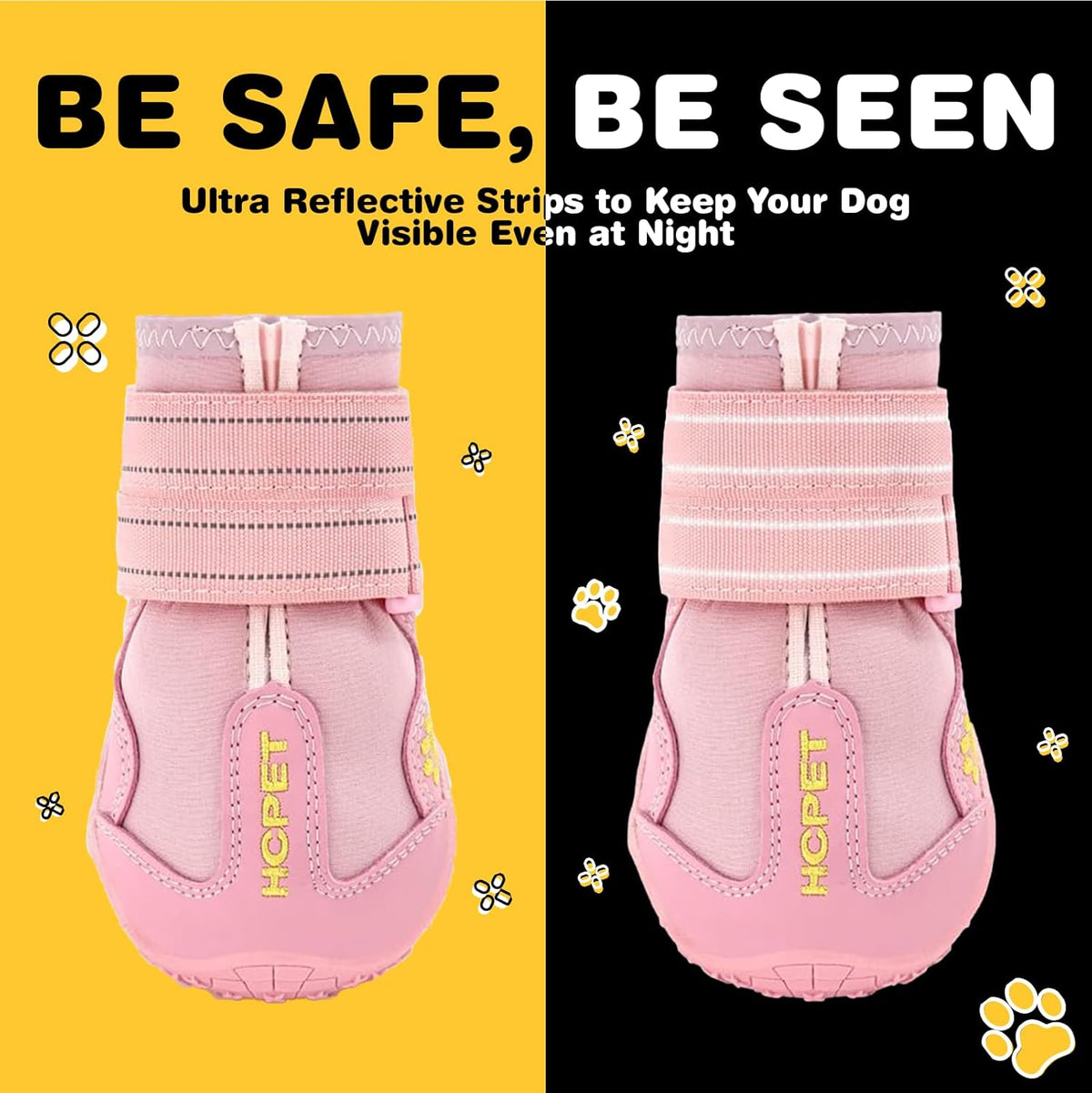 Hcpet Dog Shoes, Dog Boots for Small Dogs, Breathable Medium Dog Booties Paw Protector for Summer