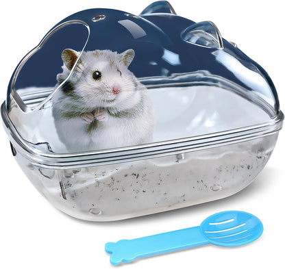 Hamster Bathtub,Hamster Bathroom,Small Animal Habitat Décor,Sand Bath Container Transparent