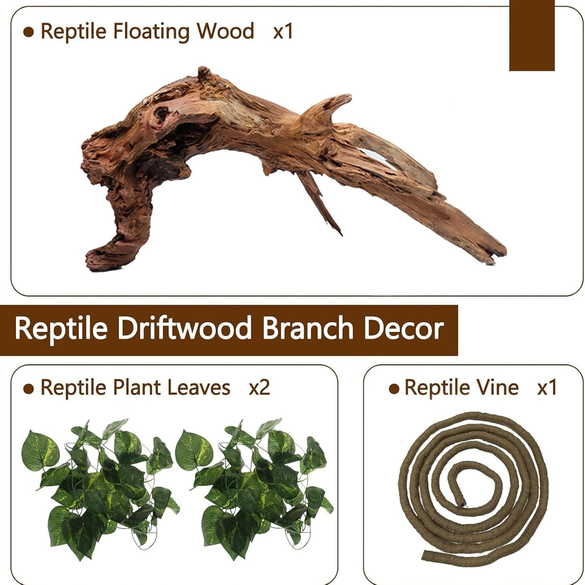 Hamiledyi Reptile Driftwood Decoration Natural Coral Driftwood Branches for Aquarium Reptiles Trunk