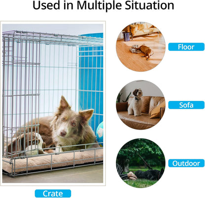 Dog Beds Crate Pad for Large Dogs Ultra Soft Dog Crate Bed Washable & Anti-Slip Kennel Pad for Dogs