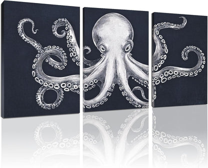 Octopus Wall Decor, Octopus Canvas Wall Art, Ocean Wall Decor,Sea Animal Canvas to Paint for