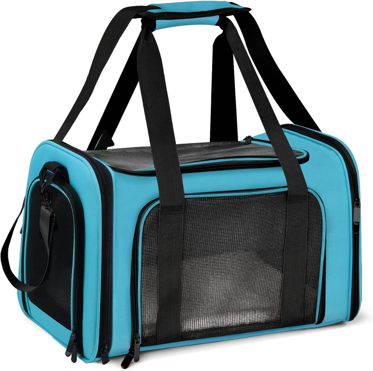 Pet Carrier for Small Medium Cats Puppies up to 15 Lbs, Airline Approved Small Dog Travel Puppy