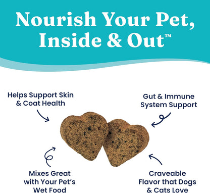 Solid Gold Cat & Dog Multivitamin Chews - Kelp, Omega 3 & Vitamins for Dental, Digestive, Immune