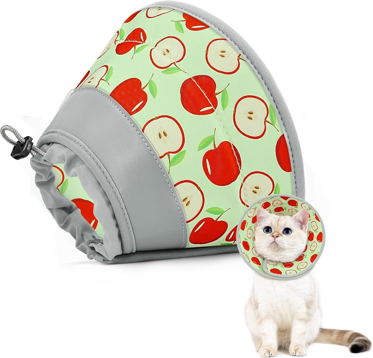 Cat Cone Collar Soft to Stop Licking, Adjustable, Foldable Lightweight Kitten Cones After Surgery
