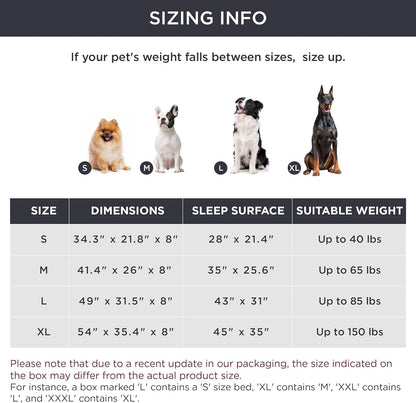Bedsure Outdoor Elevated Dog Bed Medium Size Dog, Portable Indoor & Outdoor Cooling Raised Cot Pet