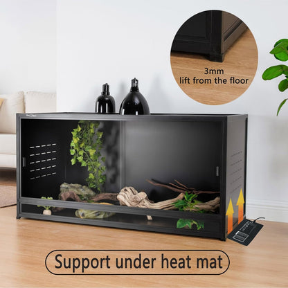 Reptile Enclosure 4 Packs, 48"x24"x24" Stackable Space Efficient Reptile Tank for Bearded Dragon