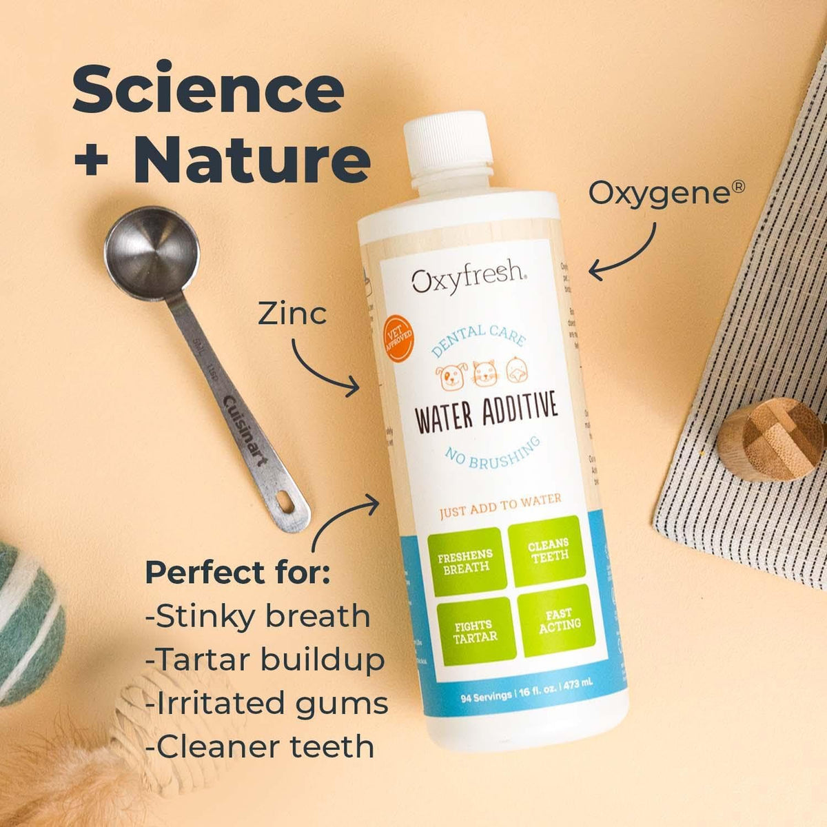 Oxyfresh Premium Pet Dental Care Solution Pet Water Additive: Best Way to Eliminate Bad Dog Breath