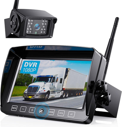 Digital Wireless Backup Camera System Kit,HD 1080P & IP69 Waterproof Wireless Reverse Rear View