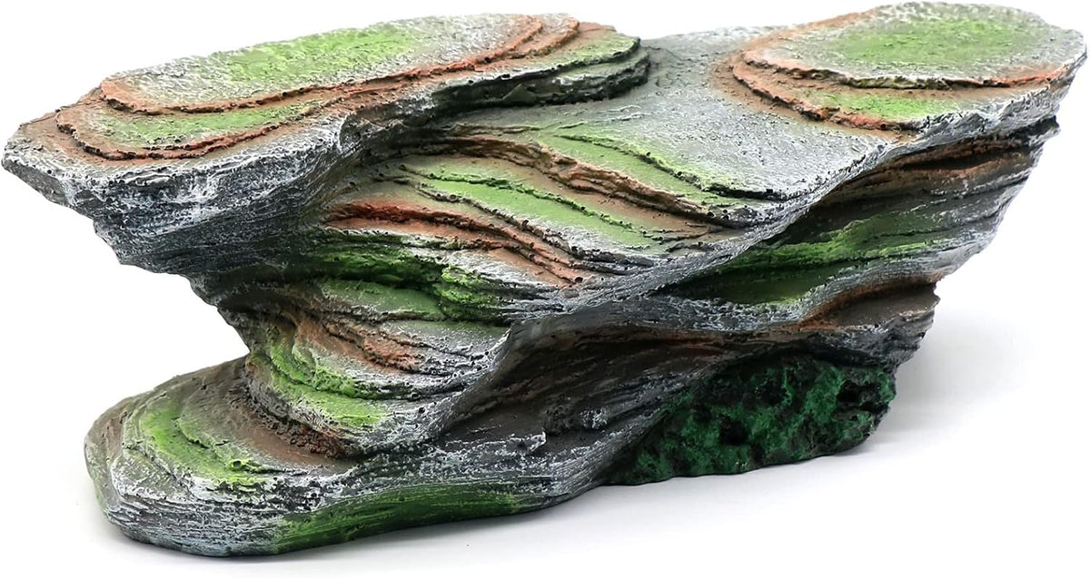 Reptile Resting Terrace Tortoise Climbing Platform Shale Scape Step Ledge, Reptile Cave Hideout