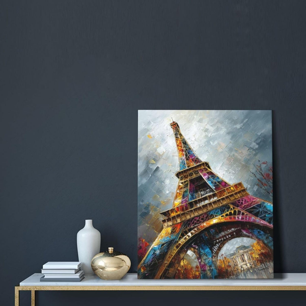 Paris Eiffel Tower Wall Art Paris Architecture Canvas Wall Decor Europe City Eiffel Tower Pictures