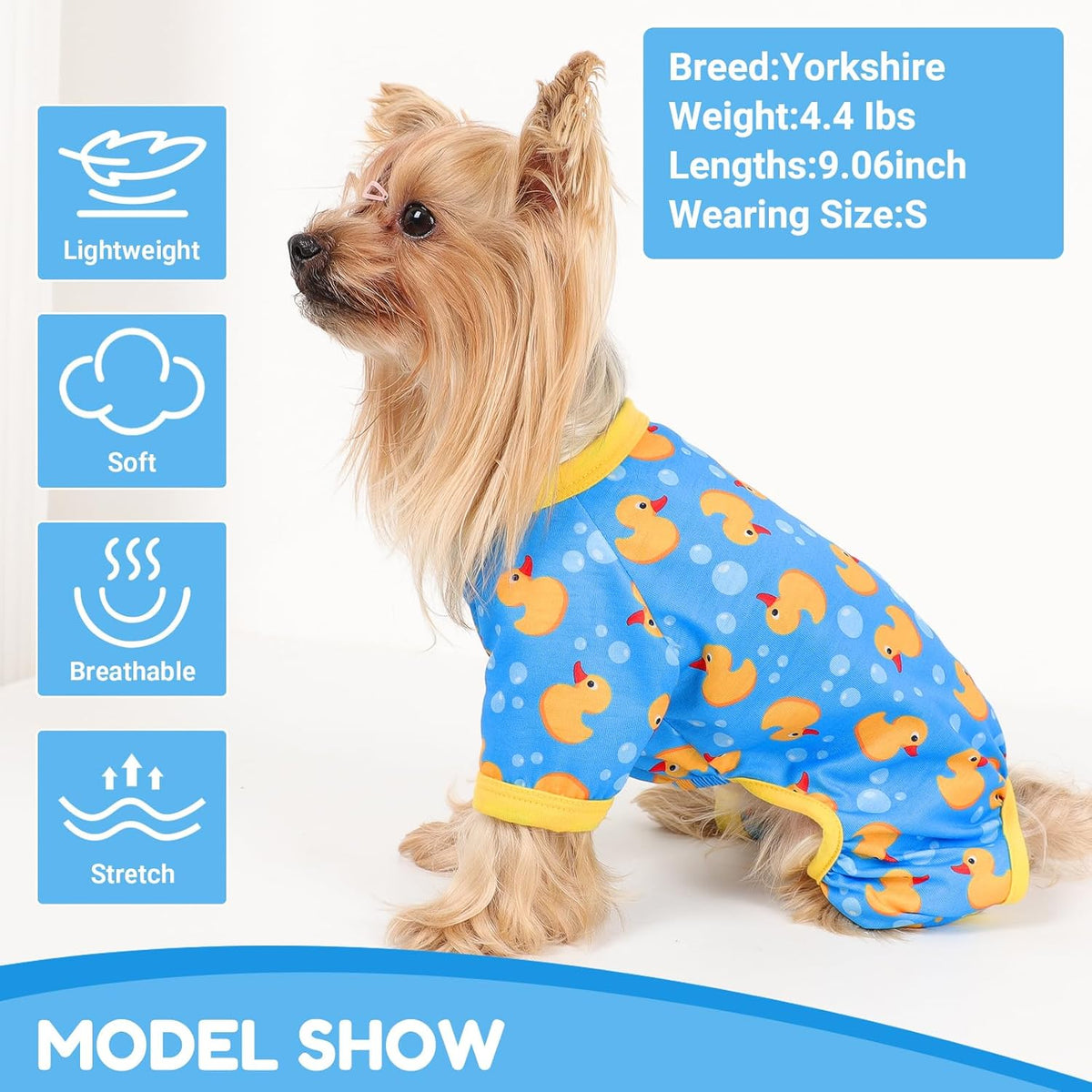 Dog Pajamas Small Sized Dogs Stretchable Summer Dog Clothes Pjs 4 Legs Girl Boy Cute Soft Puppy