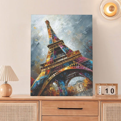 Paris Eiffel Tower Wall Art Paris Architecture Canvas Wall Decor Europe City Eiffel Tower Pictures