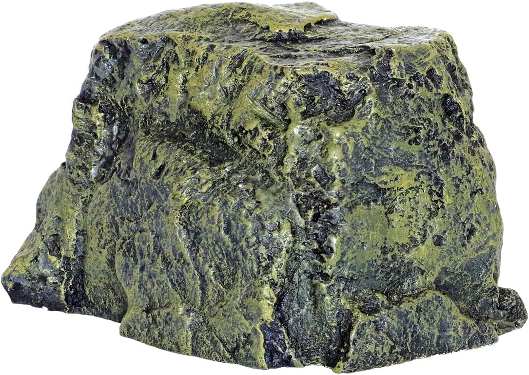 Rock Hide Cave for Reptiles, Amphibians Rock Den - Terrarium & Aquarium Decor, Great for Bearded