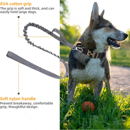 EXCELLENT ELITE SPANKER Tactical Bungee Dog Leash Military Adjustable Dog Leash Quick Release